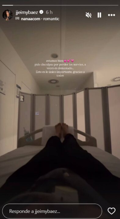 Jeimy Báez ingresó de urgencia en el hospital l Foto: Instagram