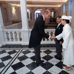 El Príncipe Guillermo saluda a Naruhito y Masako de Japón en la Visita de Estado de los Emperadores de Japón a Reino Unido
